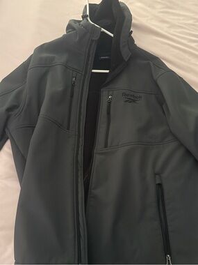 Reebok Men's Charcoal Softshell Performance Jacket